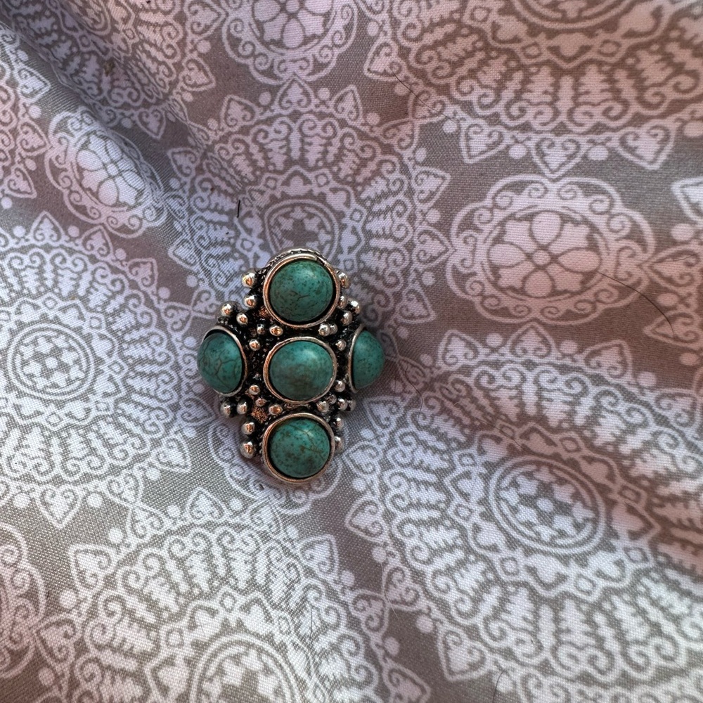 Turquoise Statement Ring - image 6